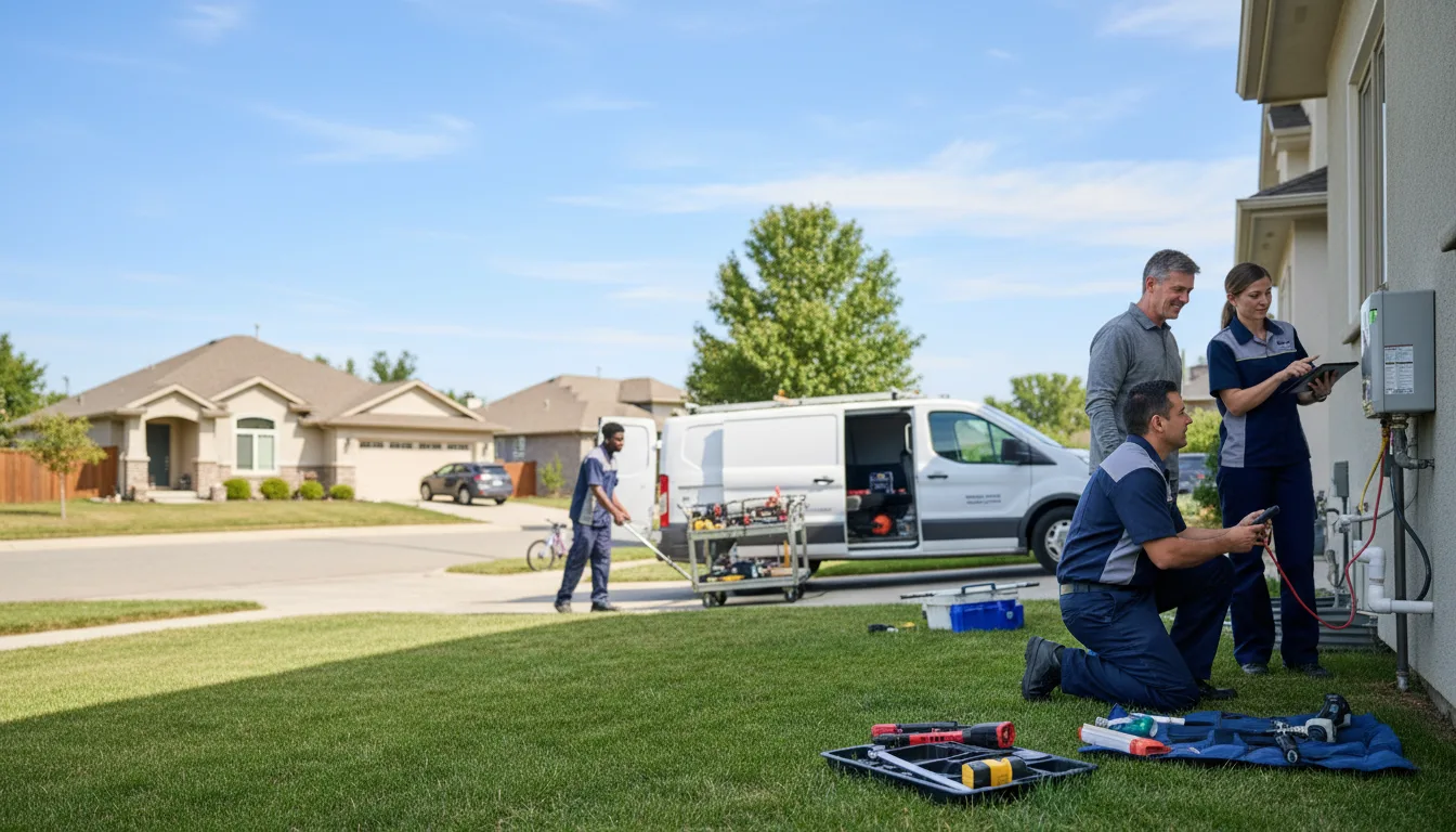 Tankless water heater service in Herndon, KS